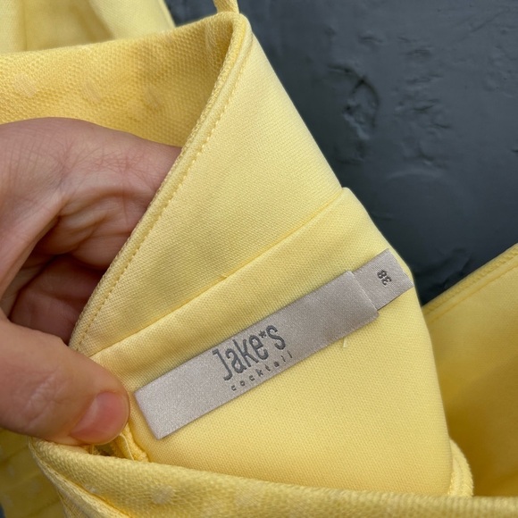 Jake’s Cocktail Yellow dress, size 38 (approx 6) - Picture 8 of 10